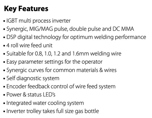 Jasic MIG 350P Inverter Water Cooled Package