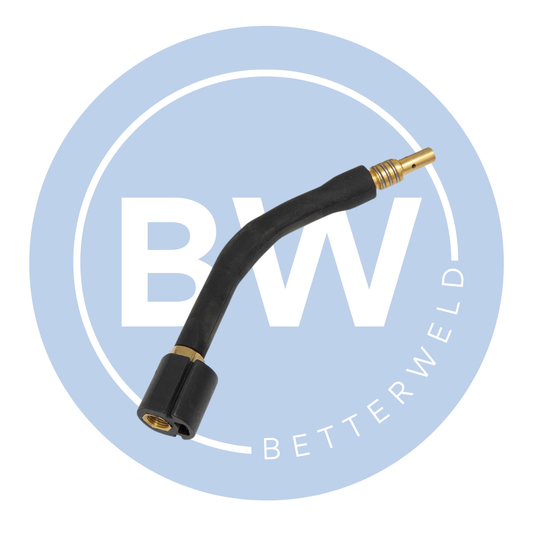 Binzel Swan Neck w/ Left Hand Tip Adaptor For T150/ECO15 MIG Welding Torches