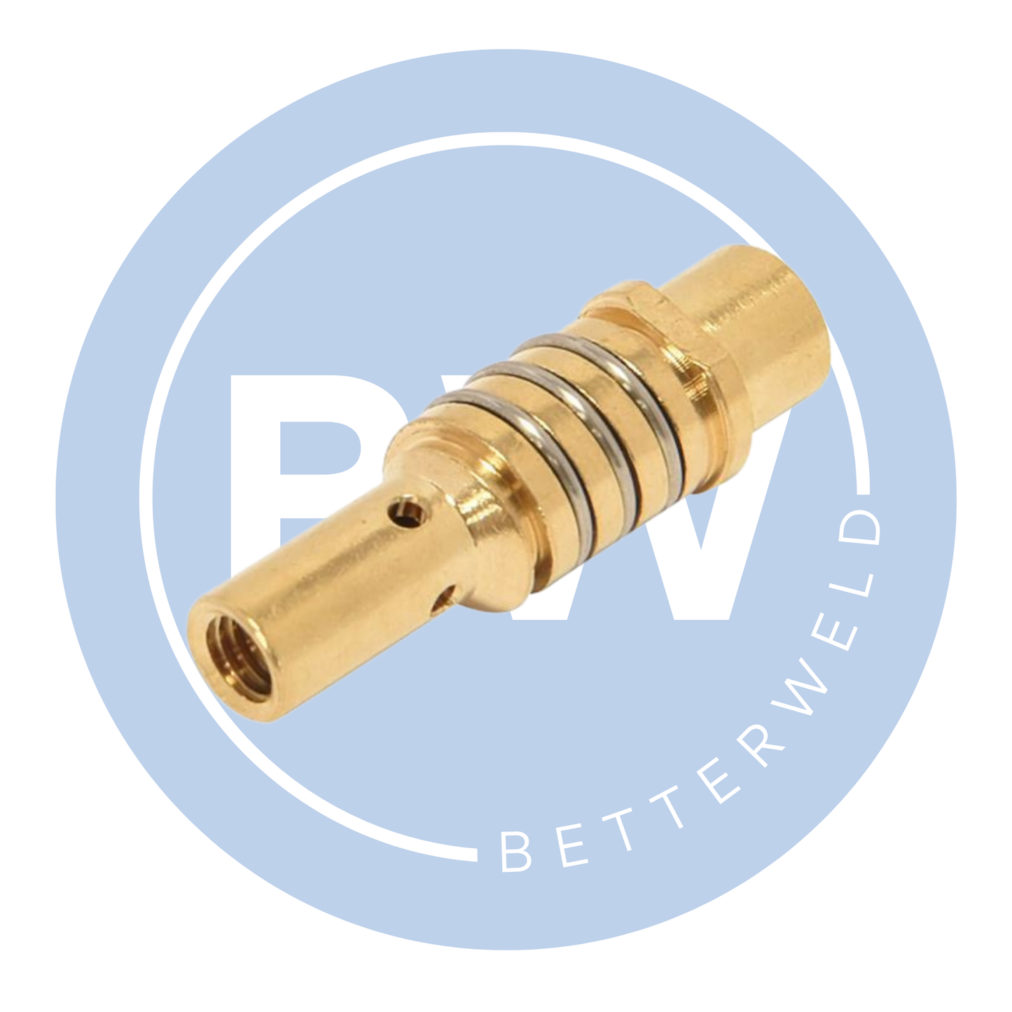 Left Hand Tip Adaptor w/ Spring For T150/ECO15 Binzel Welding Torches (5 Pack)