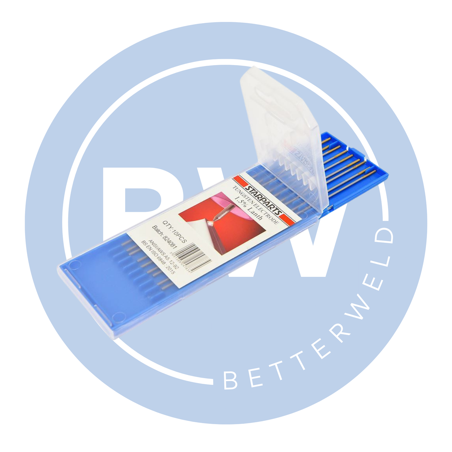 1.5% Lanthanum Tungsten Electrodes (10 Pack)