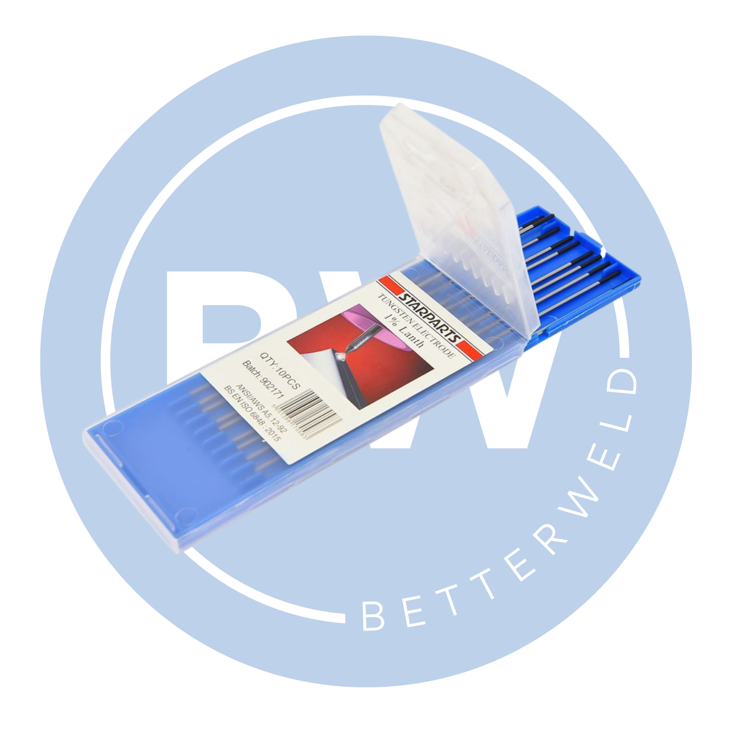 1% Lanthanum Tungsten Electrodes (10 Pack)