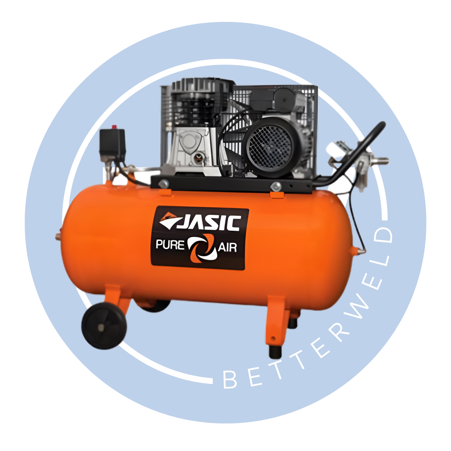 Jasic 3HP Motor Air Compressor (100 Litre Tank - 230V)