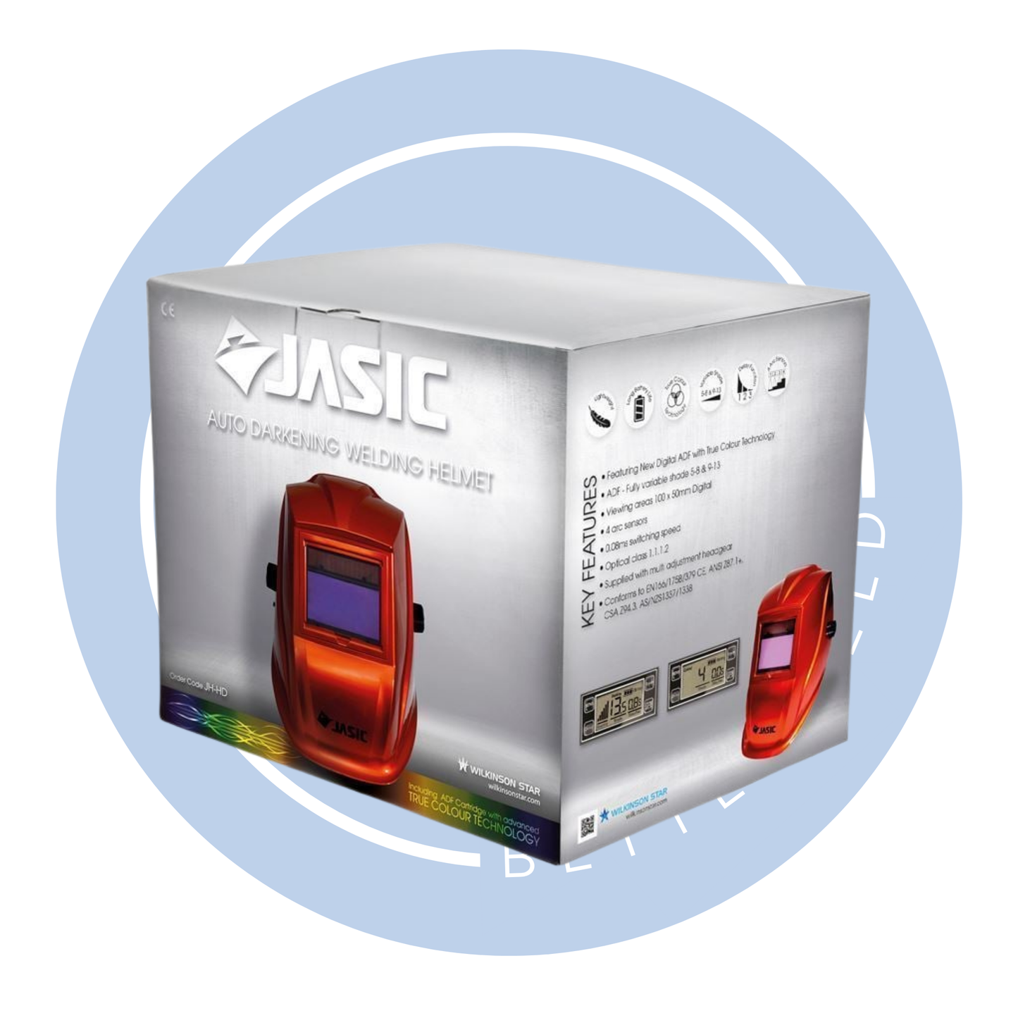 Jasic Auto Darkening Welding/Grinding Helmet (JH-HDX)