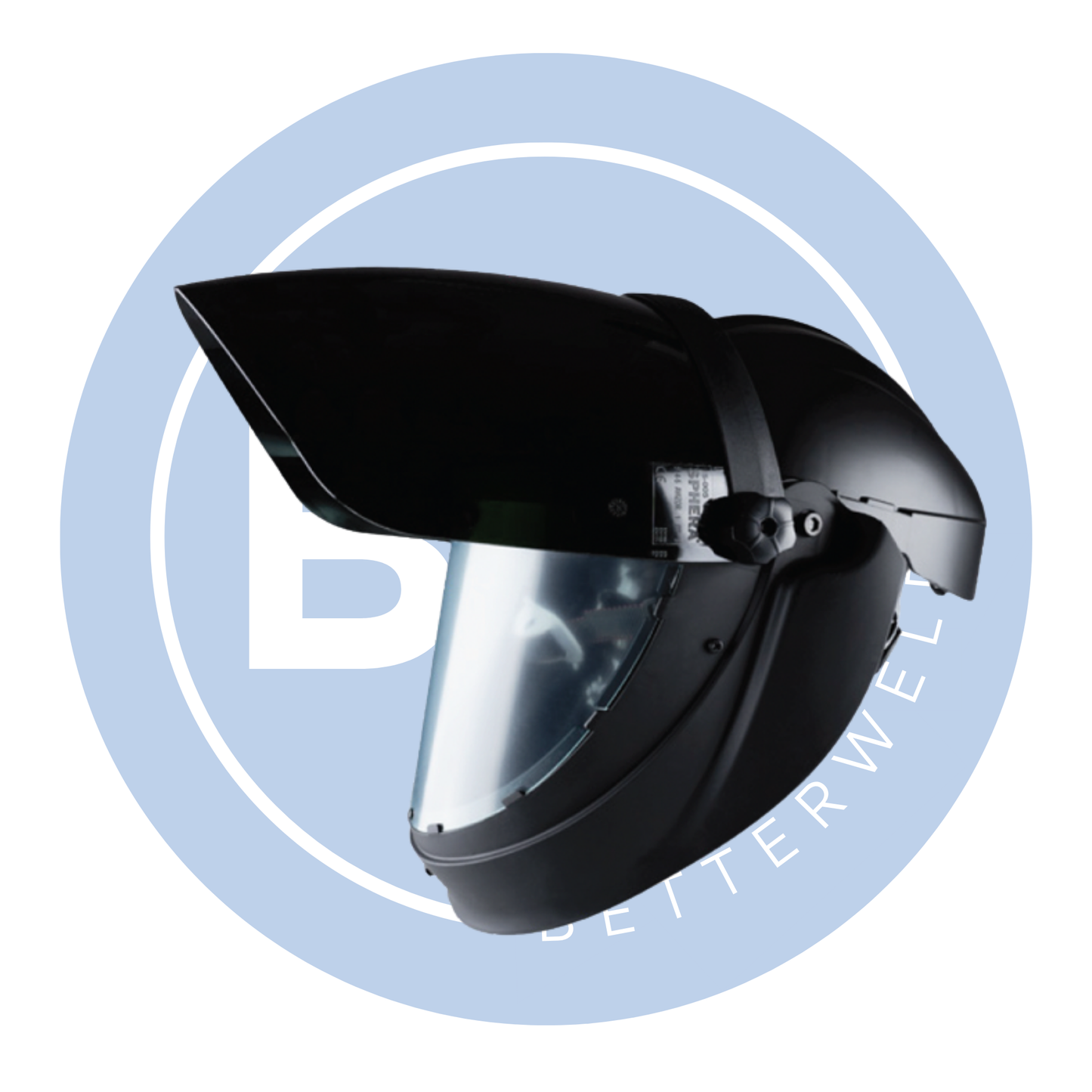 Navishock Airfed Clear Grinding Helmet (Shade 5 Flip Up Visor)