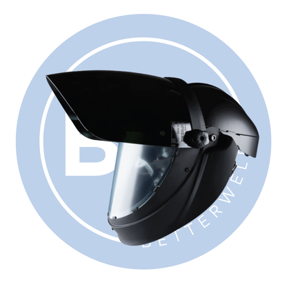 Navishock Airfed Clear Grinding Helmet (Shade 5 Flip Up Visor)