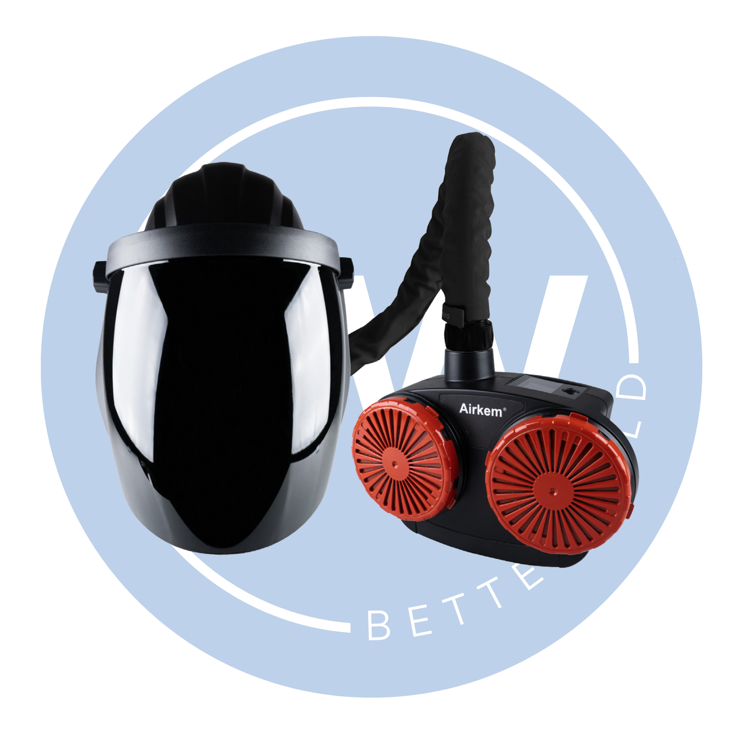 Navishock Airfed Clear Grinding Helmet (Shade 5 Flip Up Visor)