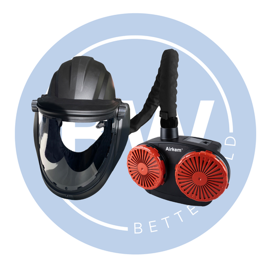 Navishock Clear Grinding Helmet (Airkem Unit & Hard Hat)