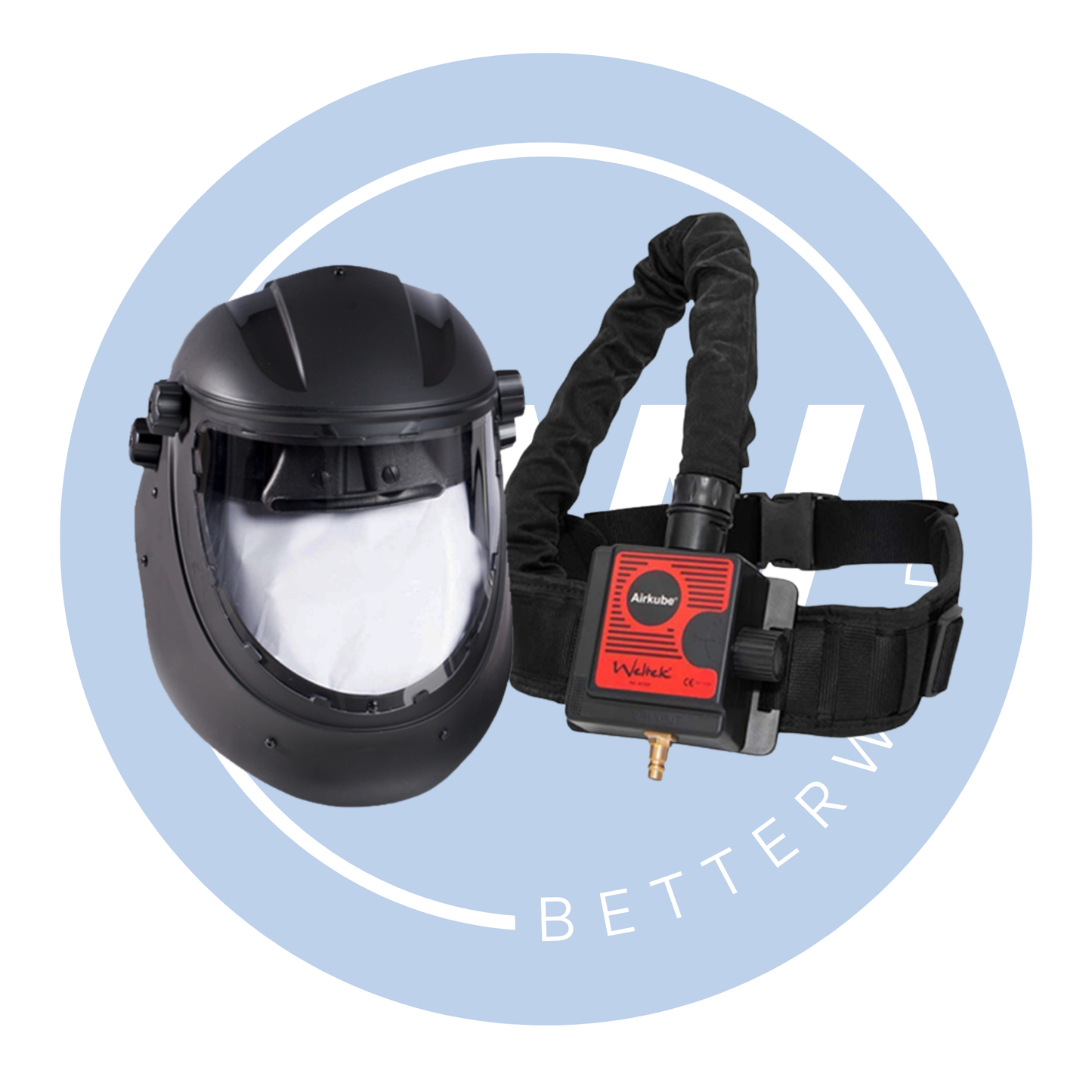 Navitek Clear Grinding Helmet (Airkube Air Regulator)