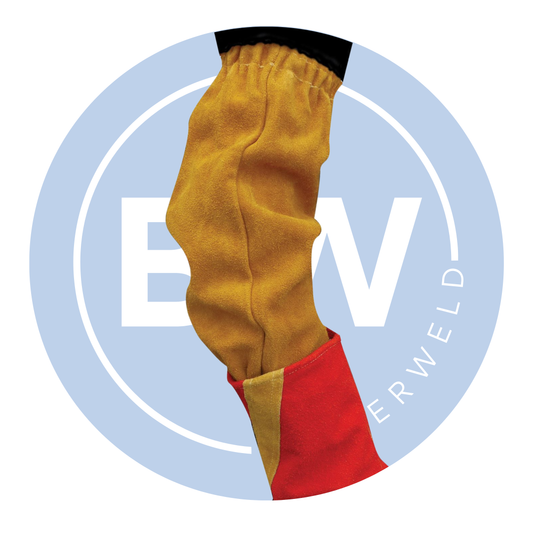 18" Leather Welders Sleeves (Gold)