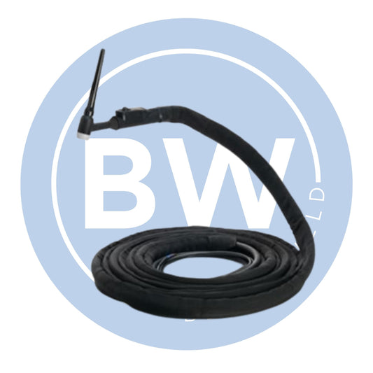 12.5ft WP17 TIG Torch [Switched Sheathed & Mono Cables]