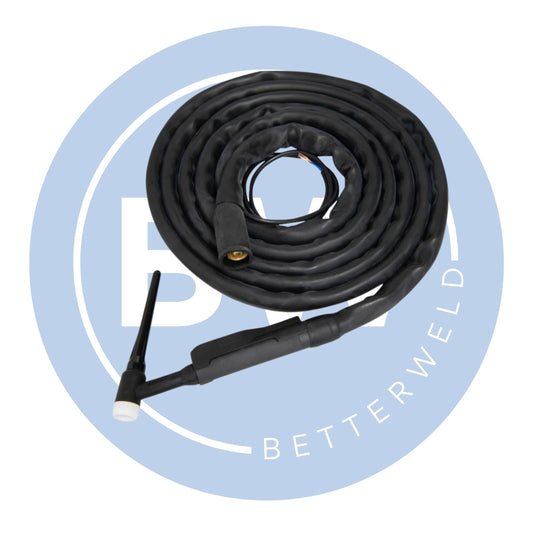 12.5ft WP17 TIG Torch [Switched Sheathed & Mono Cables]