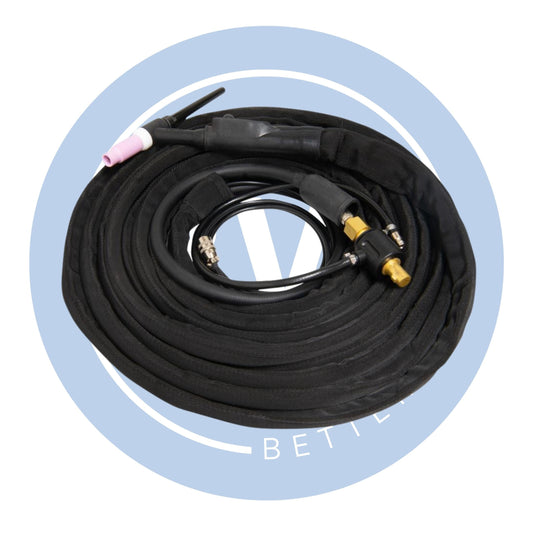 12.5ft WP17 TIG Torch [Twist Lock Adaptor & Switch Plug]