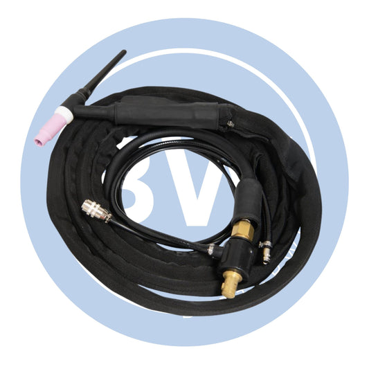 12.5ft WP17 TIG Torch [Twist Lock Adaptor & Switch Plug]