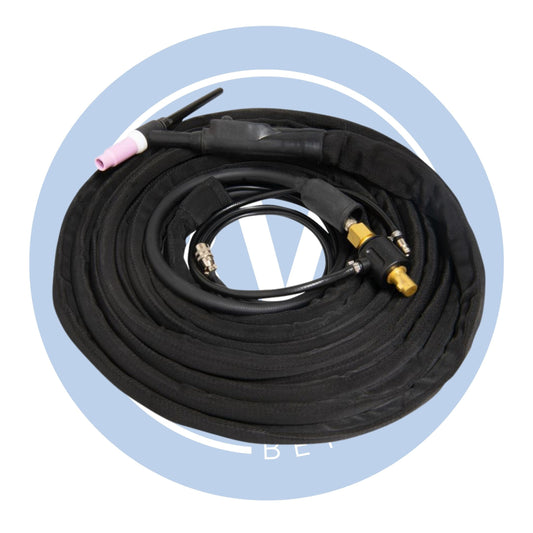 25ft WP17 TIG Torch [Twist Lock Adaptor & Switch Plug]