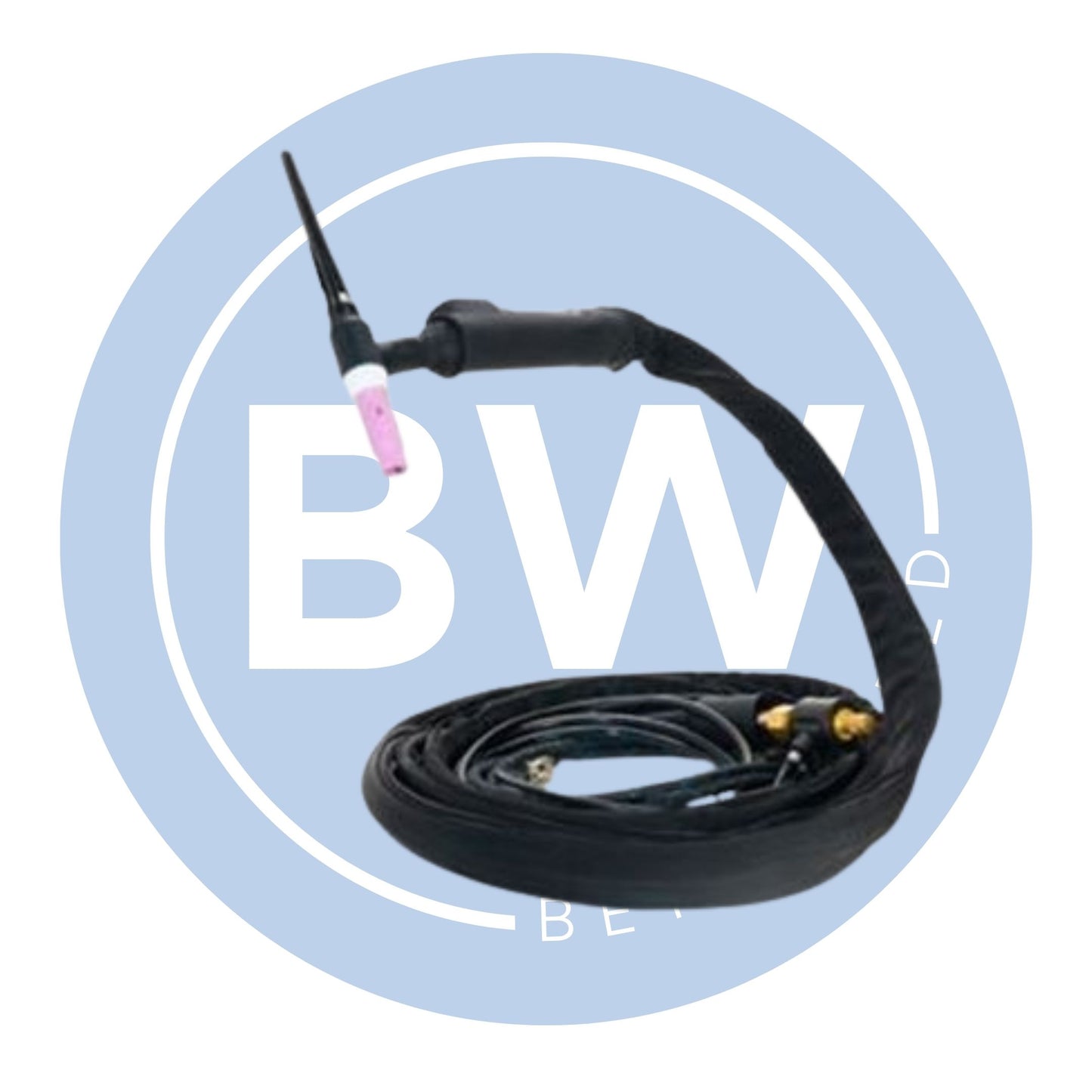 25ft WP18F TIG Torch [Twist Lock Adaptor & Switch Plug]