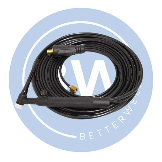 12.5ft WP26V TIG Torch 2 Piece Cable [Extended Gas Hose]