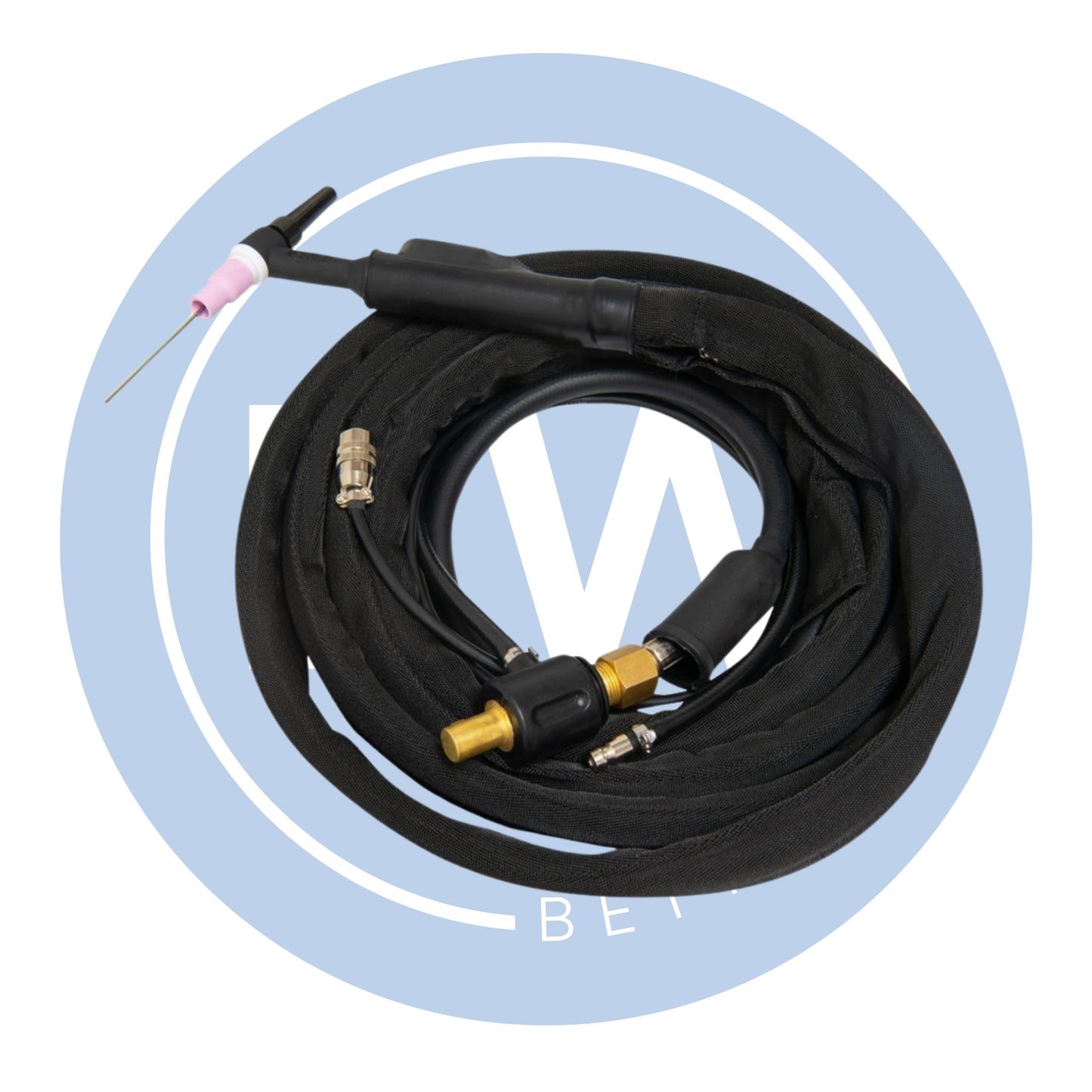 12.5ft WP9F TIG Torch [Twist Lock Adaptor & Switch Plug]