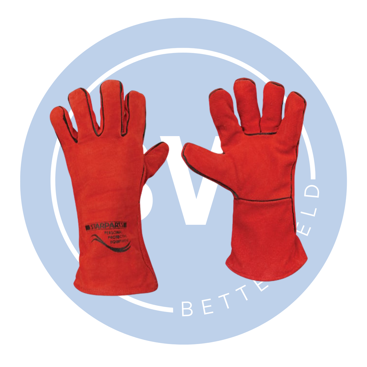 Red Welding Red Welders Gauntlets – Heavy-Duty Leather Gauntlets | BetterWeld ...