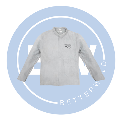 Grey Dakota Leather Welders Jacket (Sizes M-XL)