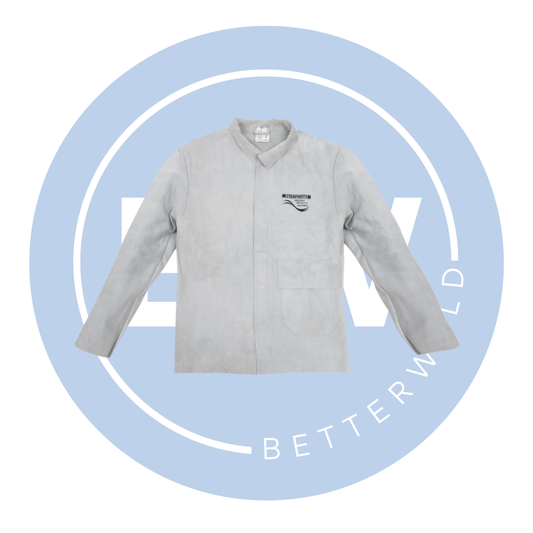 Grey Dakota Leather Welders Jacket (Sizes M-XL)