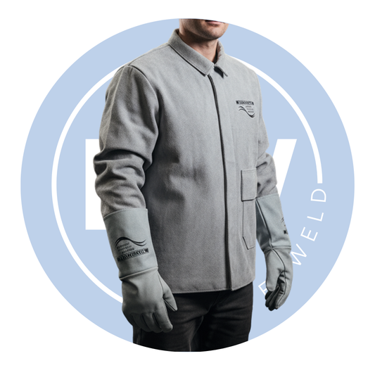 Grey Dakota Leather Welders Jacket (Sizes M-XL)