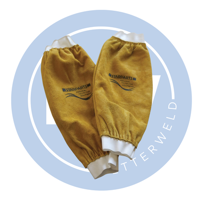 18" Leather Welders Sleeves (Gold)