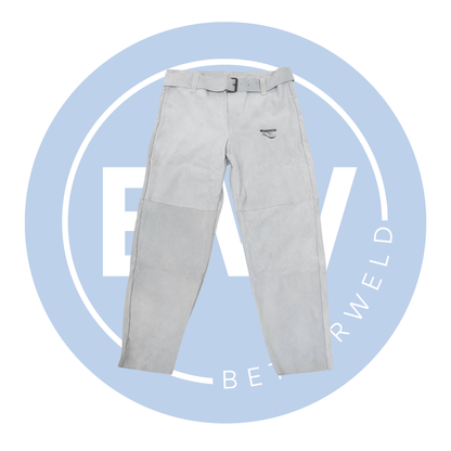 Grey Dakota Leather Welders Trousers & Belt (Sizes M-XL)