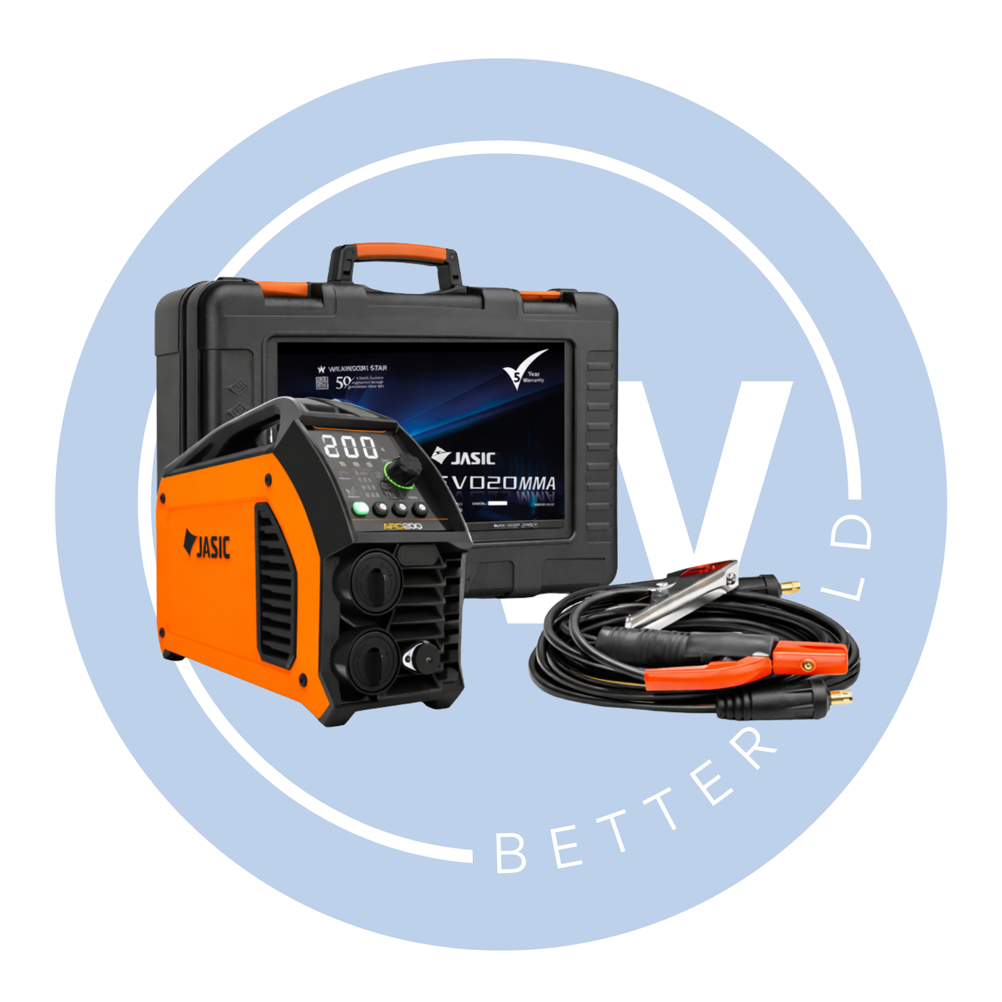 Jasic EVO Arc 200 PFC Inverter w/ Case & Leads