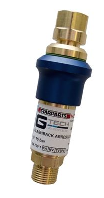 Oxygen Flashback Arrestor Resettable
