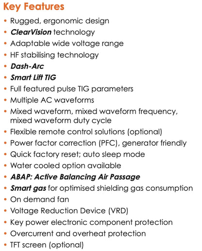Jasic EVO TIG 200P AC/DC PFC Pulse Inverter